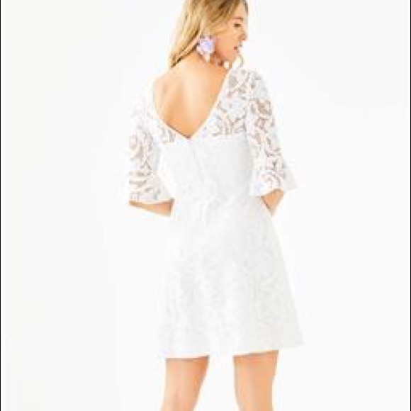 NWT LILLY PULITZER Allyson dress in resort white - Picture 8 of 13